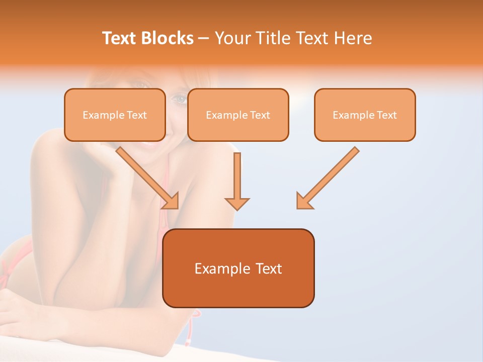 Swimsuit Paradise Sun PowerPoint Template