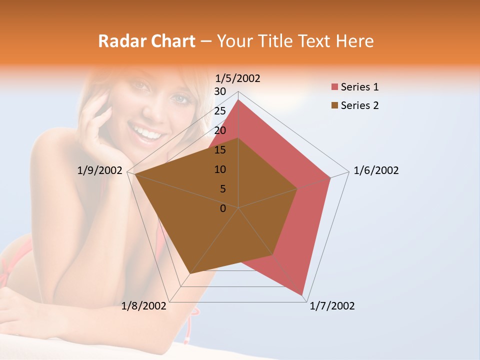 Swimsuit Paradise Sun PowerPoint Template