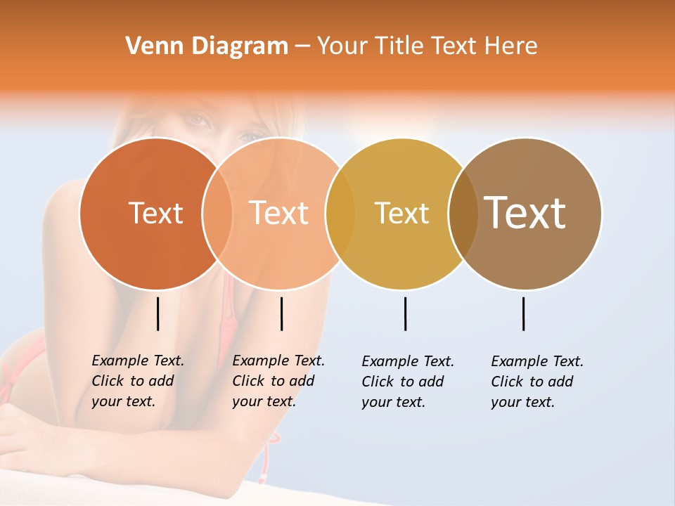Swimsuit Paradise Sun PowerPoint Template