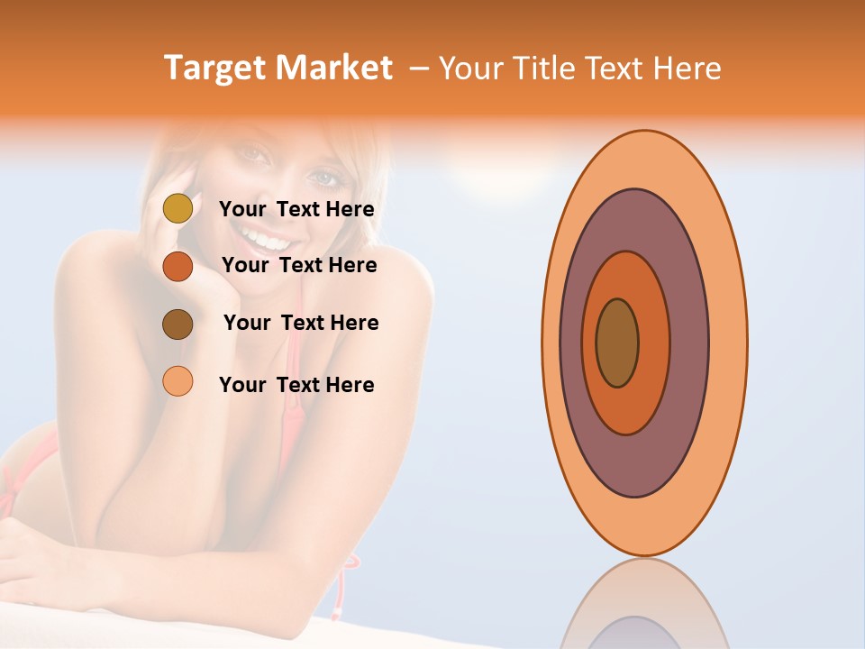 Swimsuit Paradise Sun PowerPoint Template