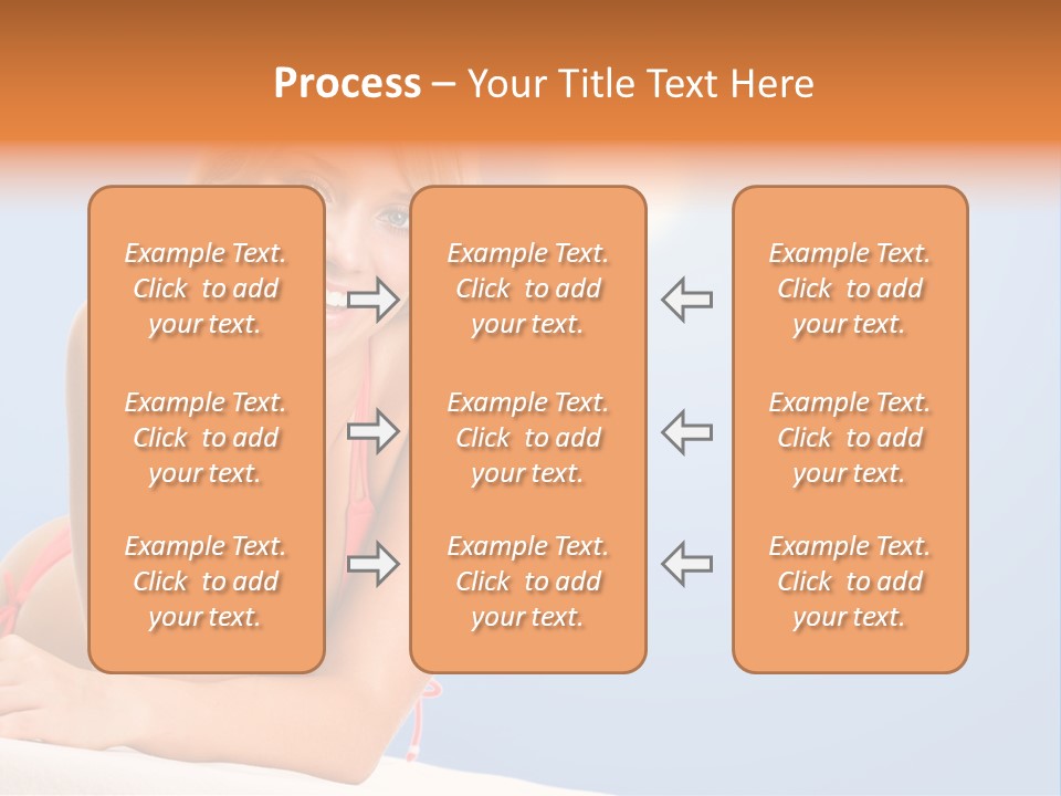 Swimsuit Paradise Sun PowerPoint Template