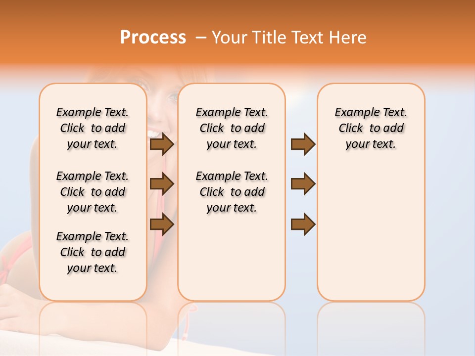 Swimsuit Paradise Sun PowerPoint Template