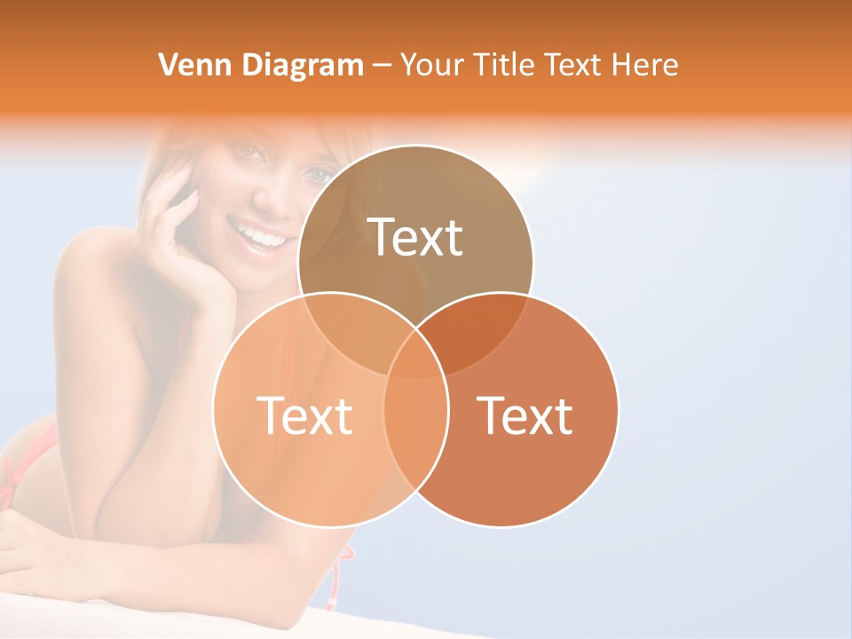 Swimsuit Paradise Sun PowerPoint Template