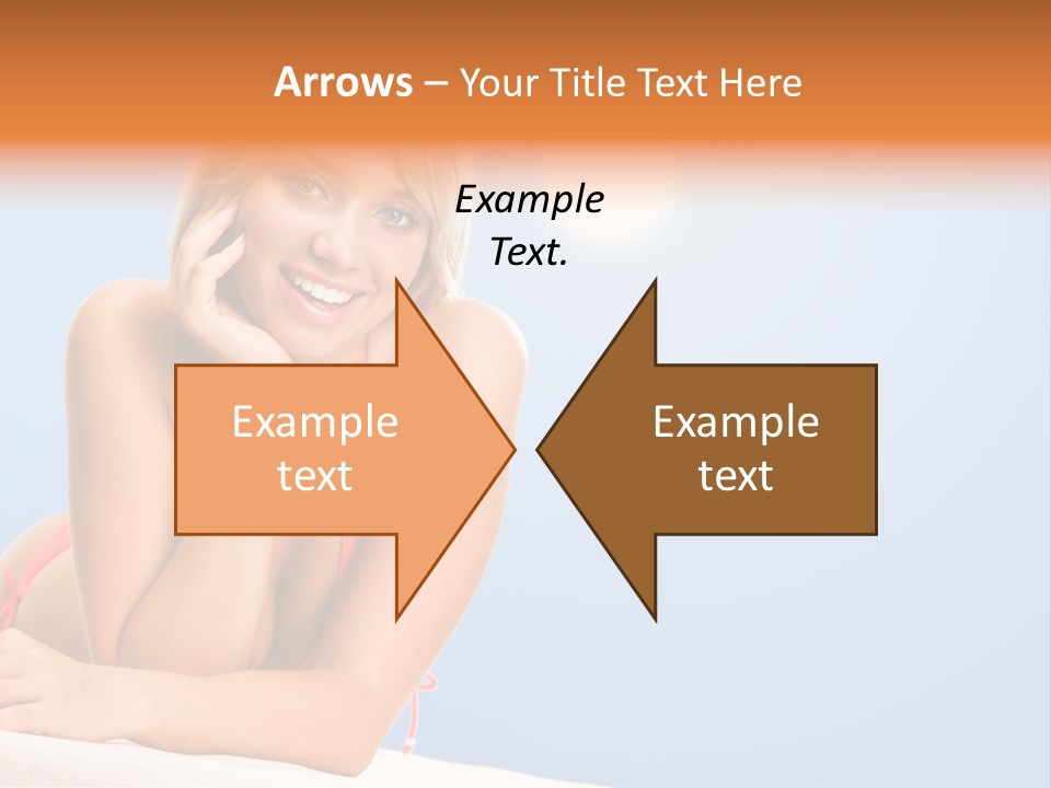 Swimsuit Paradise Sun PowerPoint Template