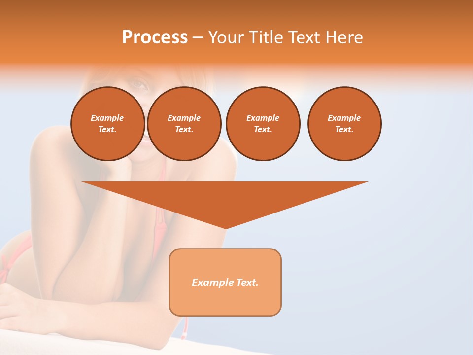 Swimsuit Paradise Sun PowerPoint Template