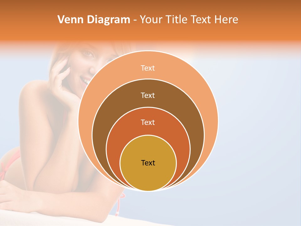 Swimsuit Paradise Sun PowerPoint Template