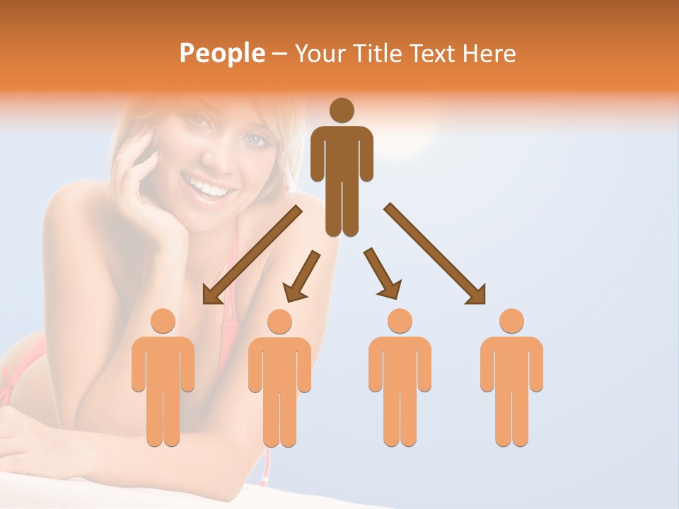 Swimsuit Paradise Sun PowerPoint Template