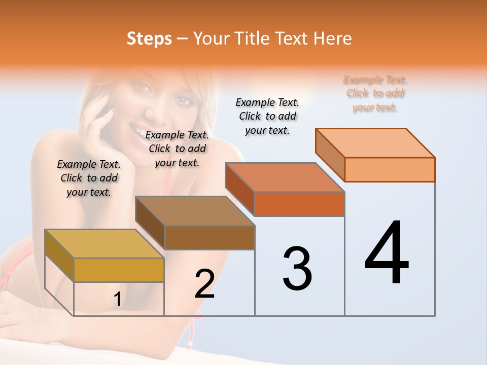 Swimsuit Paradise Sun PowerPoint Template