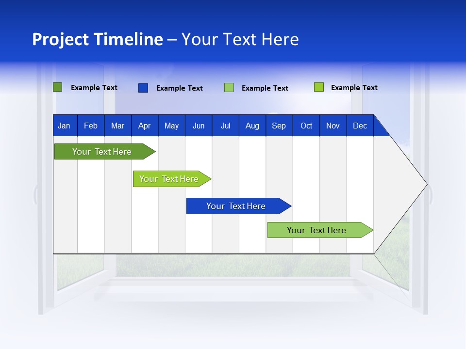 Window Field Illustration PowerPoint Template