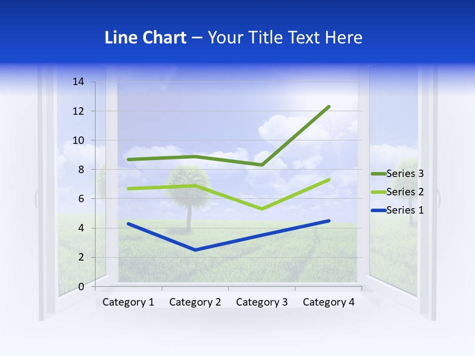 Window Field Illustration PowerPoint Template