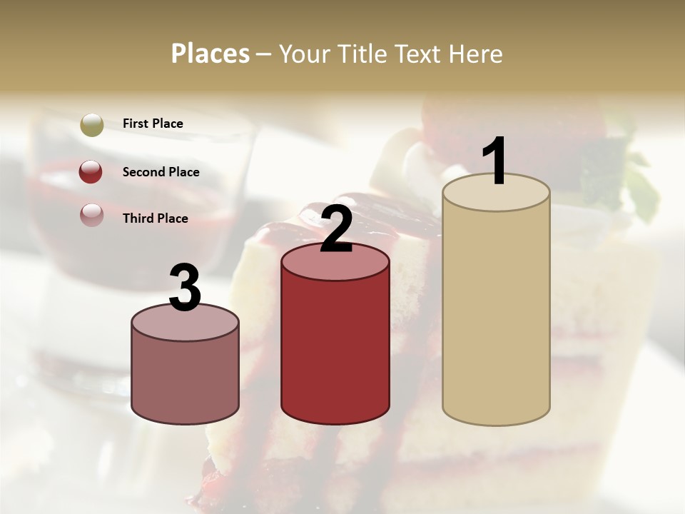 Plate Jelly Decoration PowerPoint Template