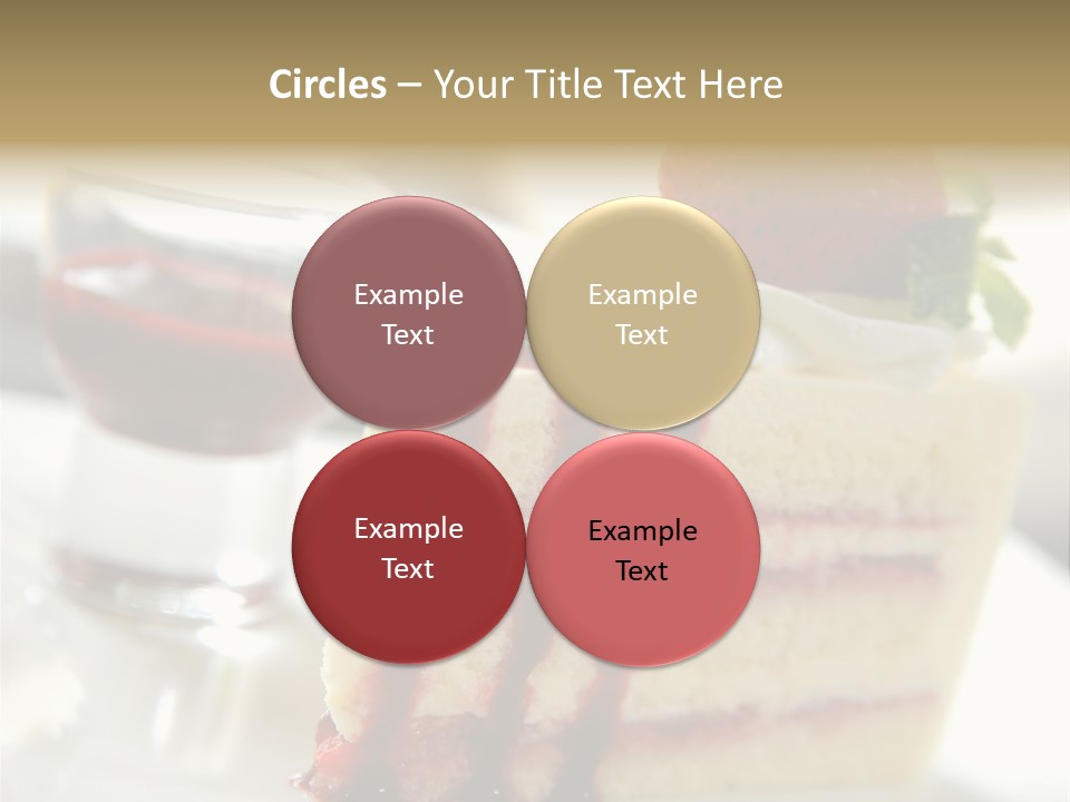 Plate Jelly Decoration PowerPoint Template