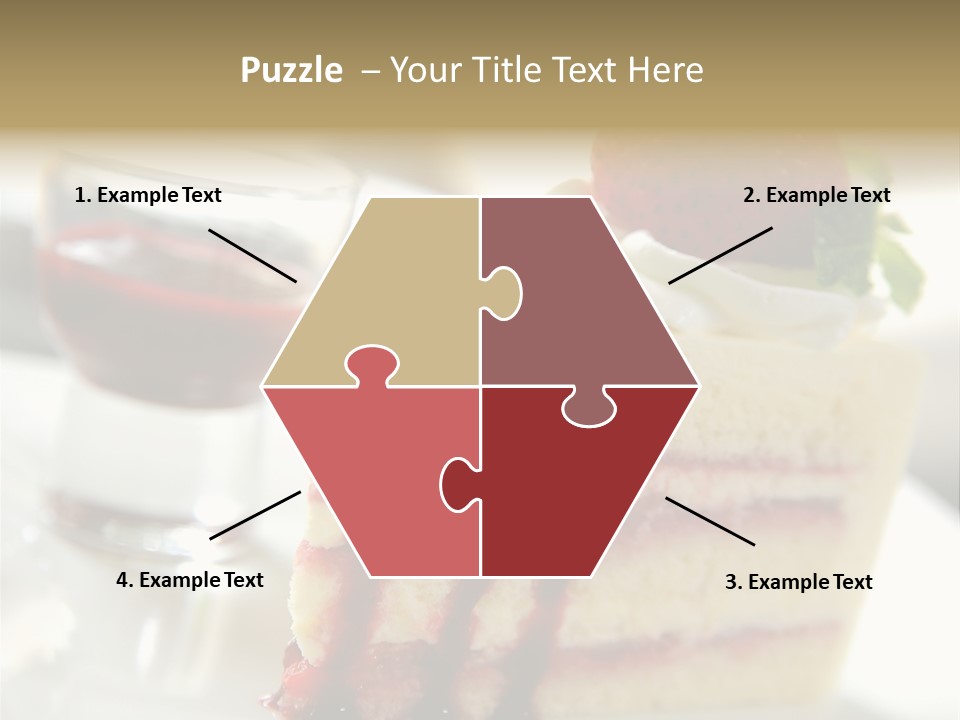 Plate Jelly Decoration PowerPoint Template