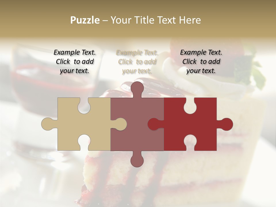 Plate Jelly Decoration PowerPoint Template