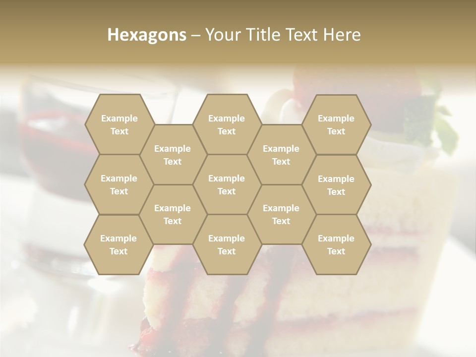 Plate Jelly Decoration PowerPoint Template