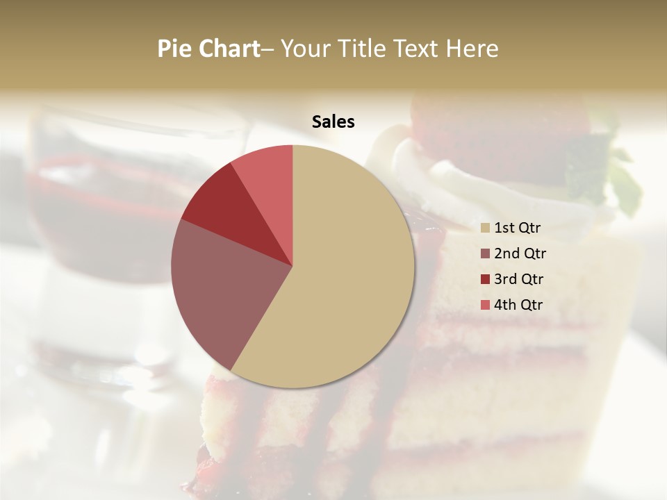 Plate Jelly Decoration PowerPoint Template