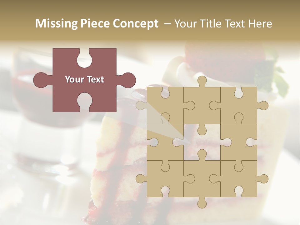 Plate Jelly Decoration PowerPoint Template