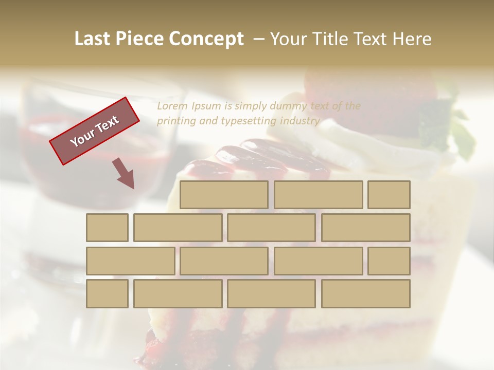 Plate Jelly Decoration PowerPoint Template