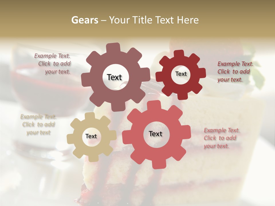 Plate Jelly Decoration PowerPoint Template