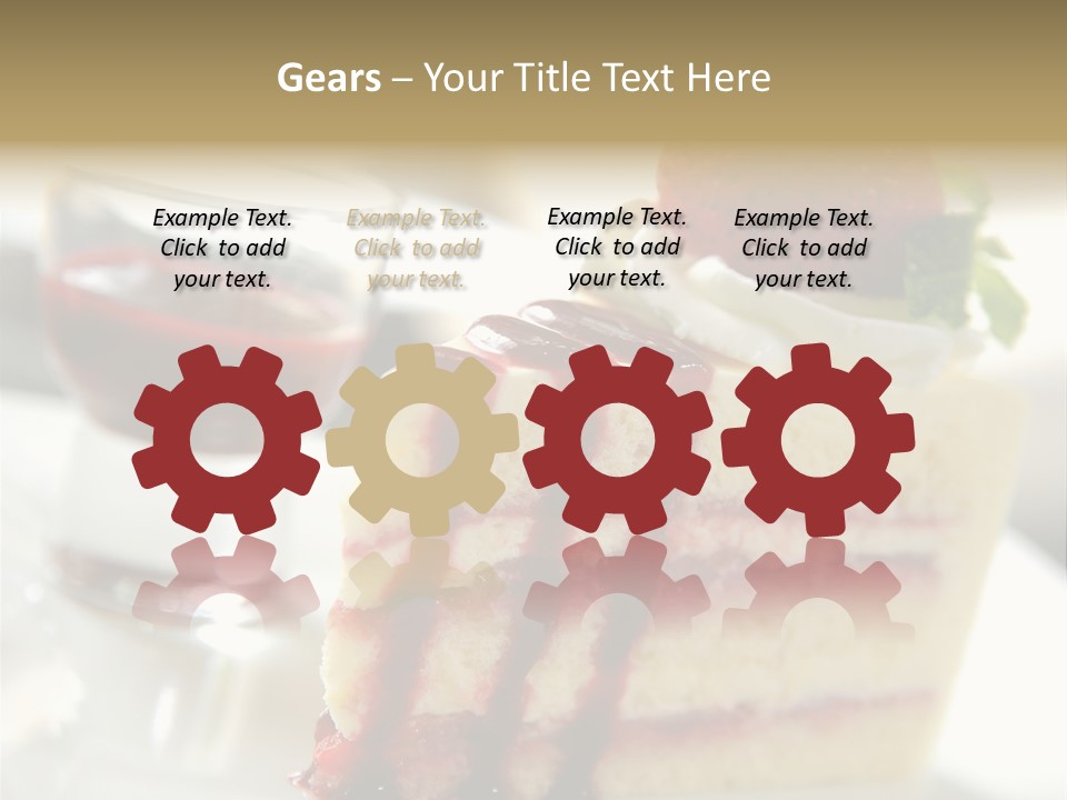 Plate Jelly Decoration PowerPoint Template