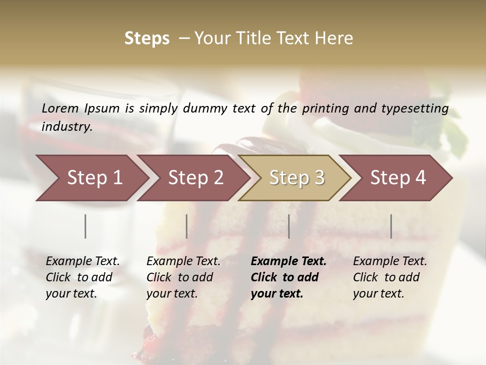 Plate Jelly Decoration PowerPoint Template
