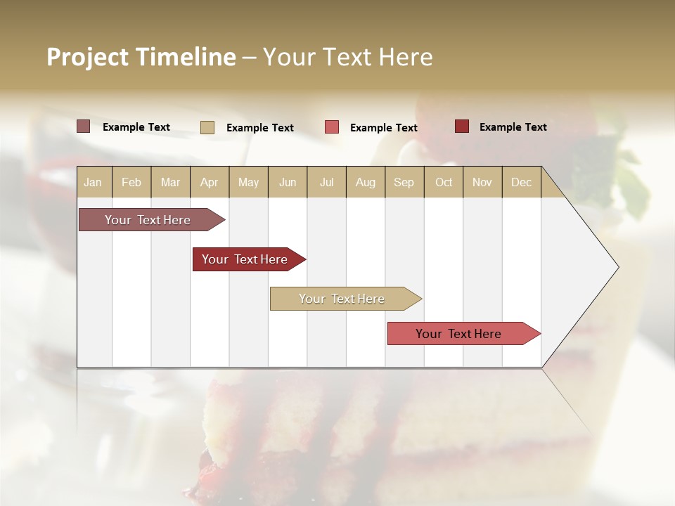 Plate Jelly Decoration PowerPoint Template