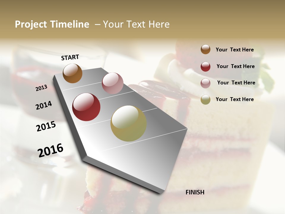 Plate Jelly Decoration PowerPoint Template