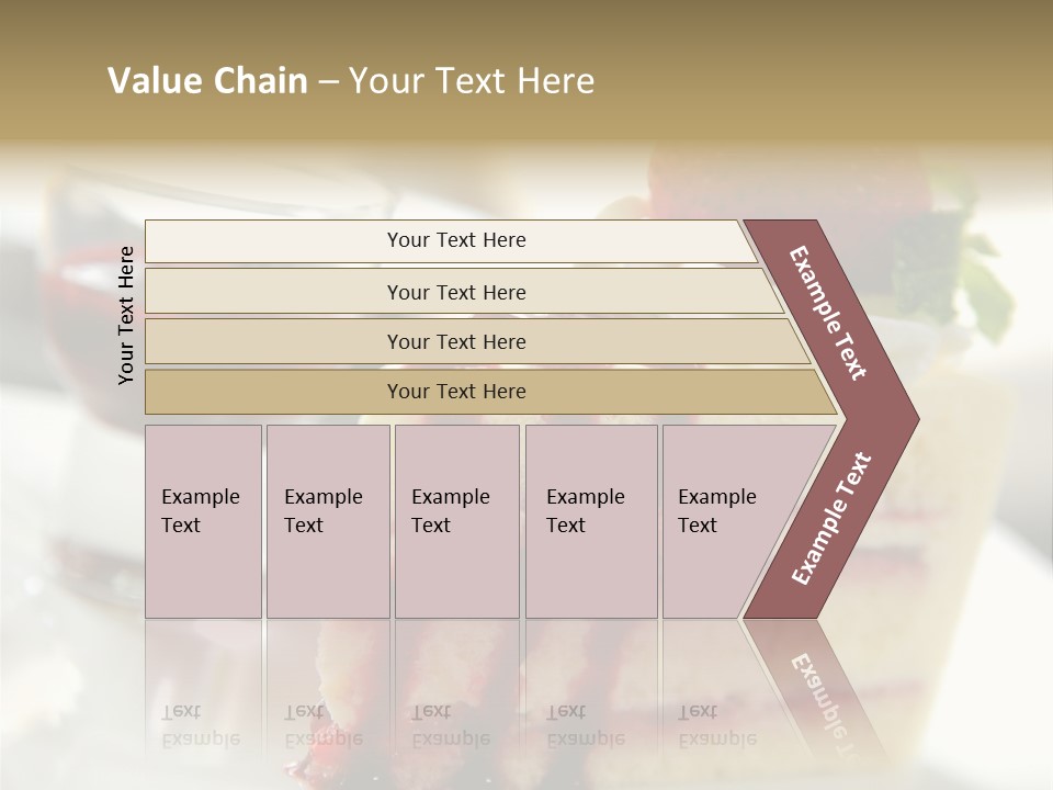 Plate Jelly Decoration PowerPoint Template