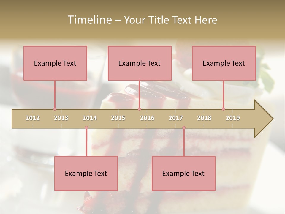 Plate Jelly Decoration PowerPoint Template