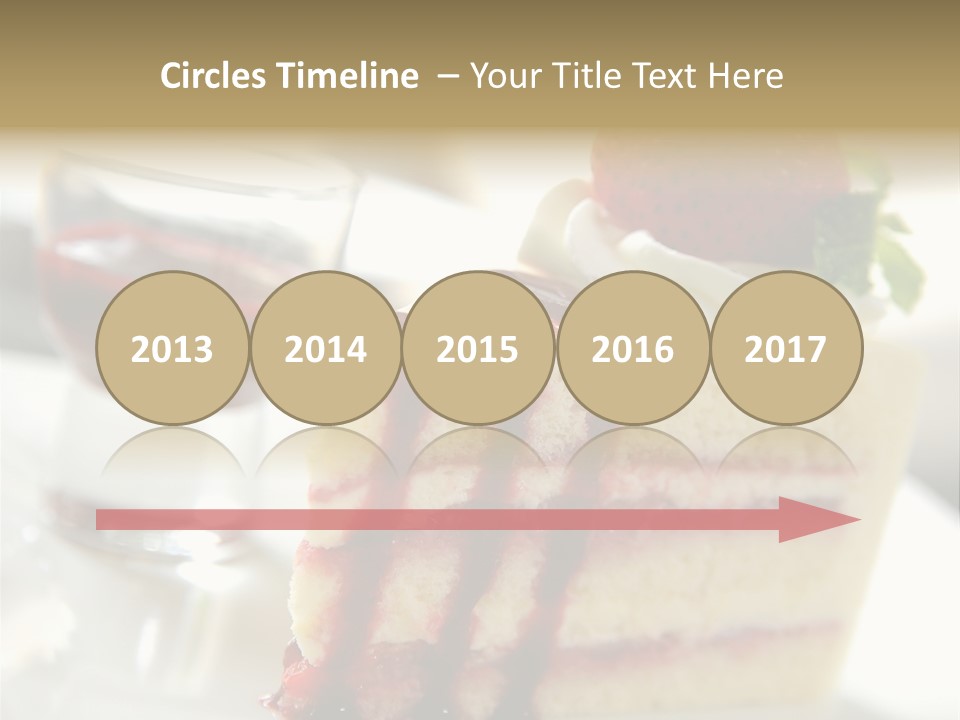 Plate Jelly Decoration PowerPoint Template