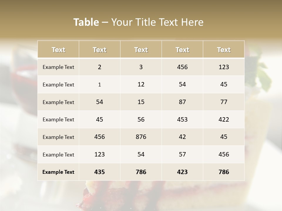 Plate Jelly Decoration PowerPoint Template