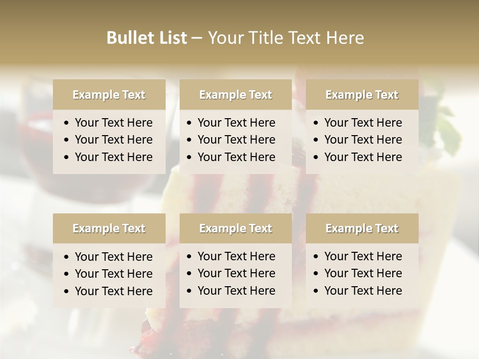 Plate Jelly Decoration PowerPoint Template