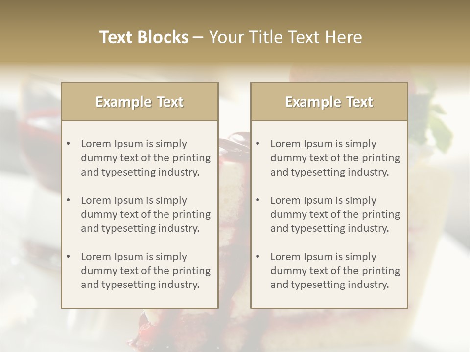 Plate Jelly Decoration PowerPoint Template