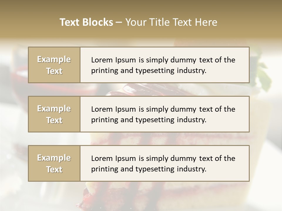 Plate Jelly Decoration PowerPoint Template
