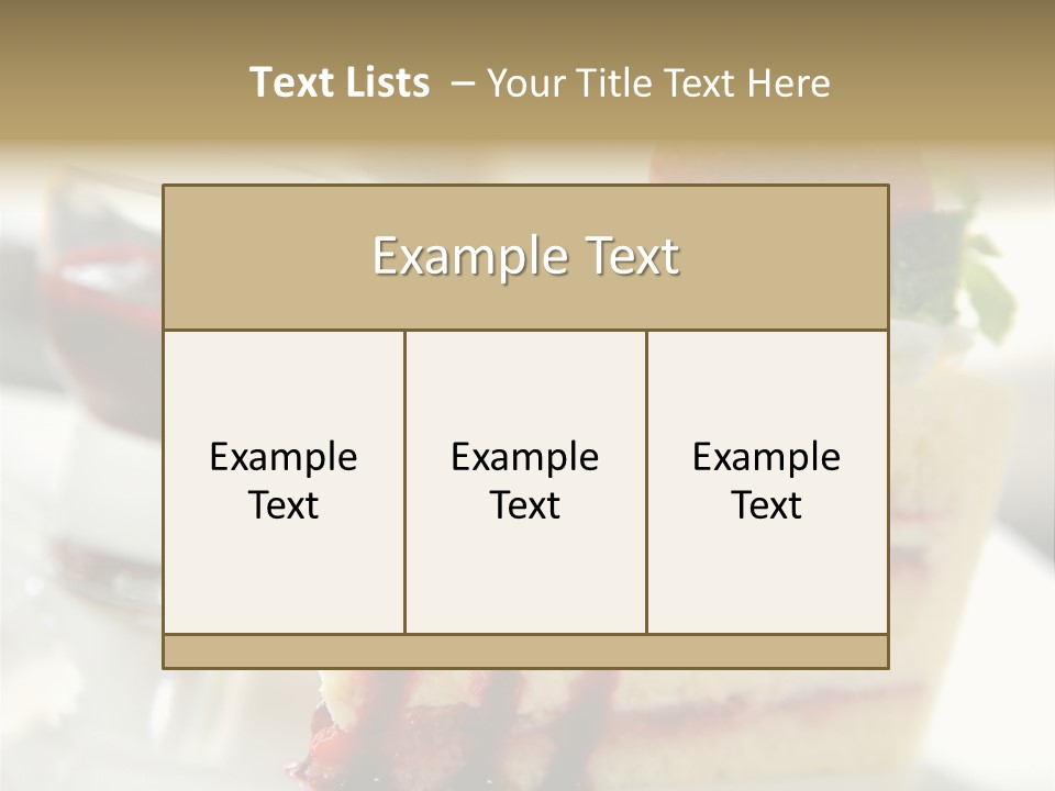 Plate Jelly Decoration PowerPoint Template