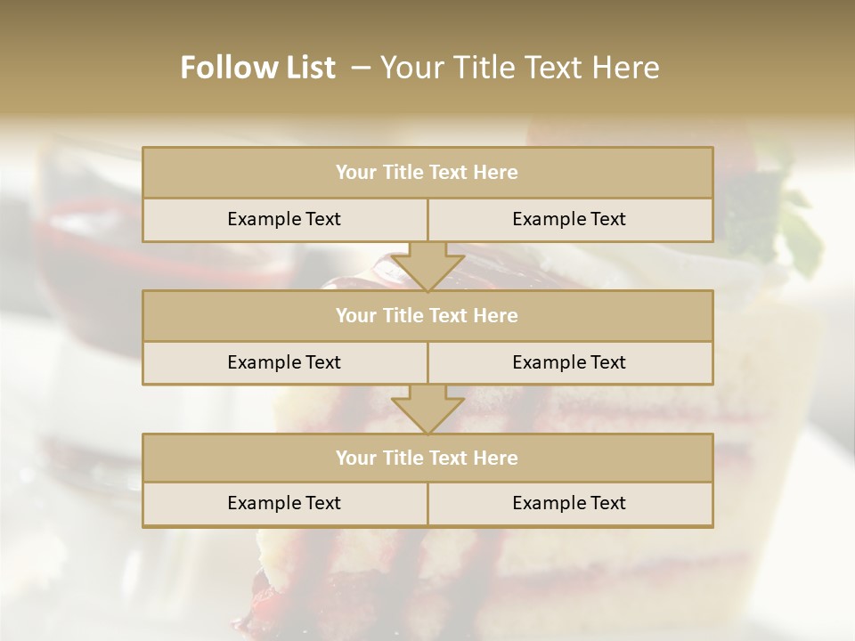 Plate Jelly Decoration PowerPoint Template