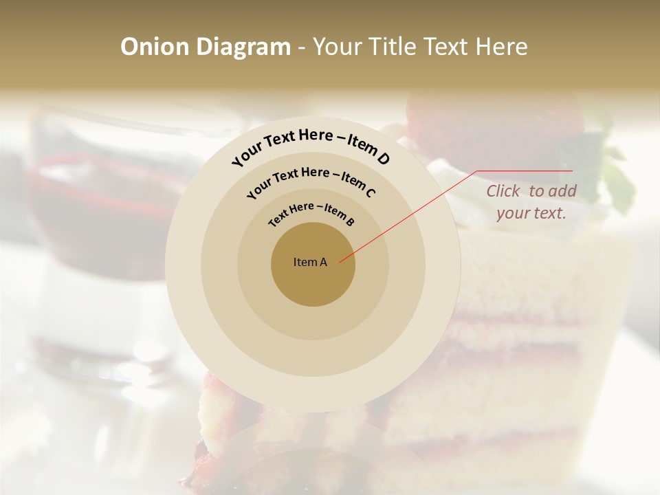 Plate Jelly Decoration PowerPoint Template