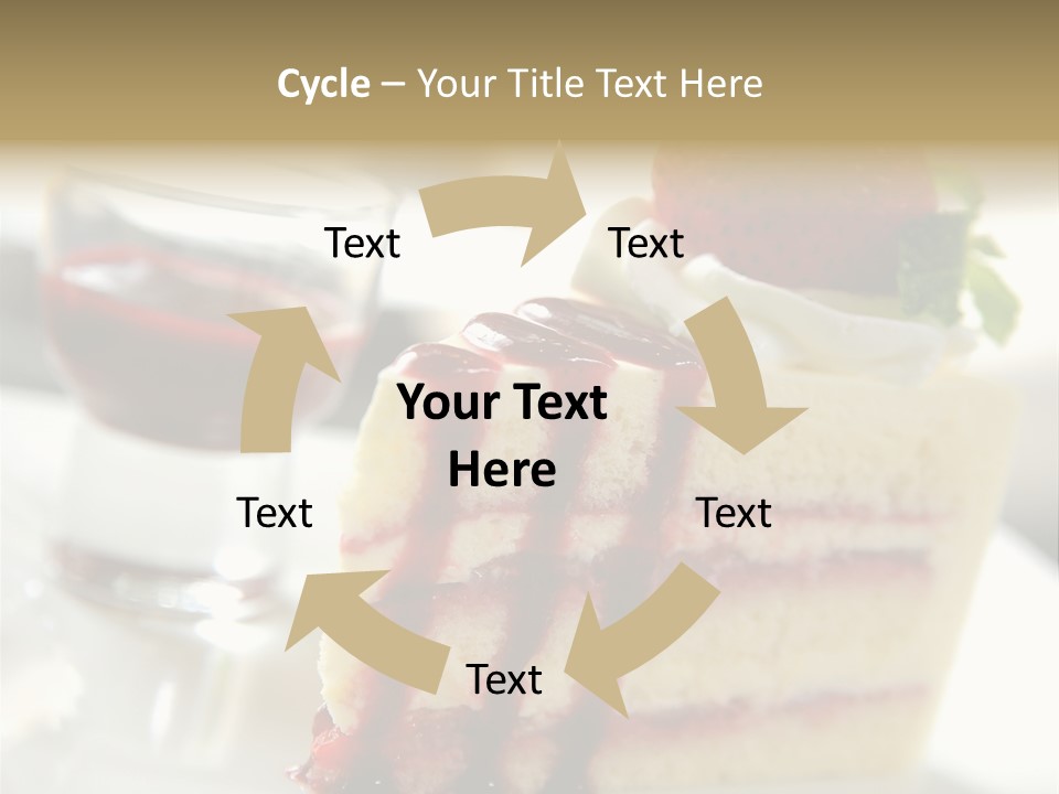 Plate Jelly Decoration PowerPoint Template