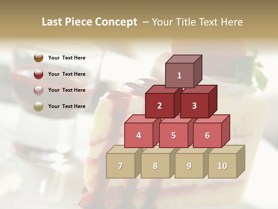 Plate Jelly Decoration PowerPoint Template