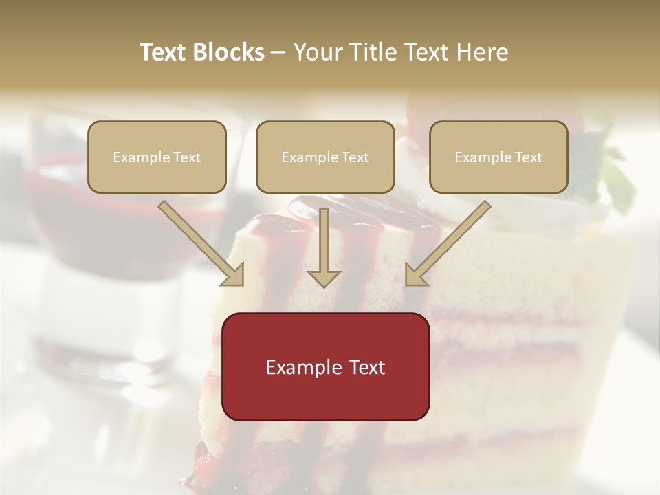 Plate Jelly Decoration PowerPoint Template