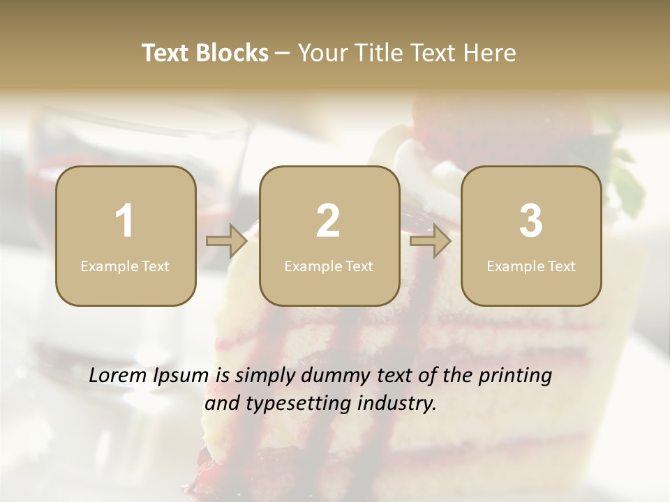 Plate Jelly Decoration PowerPoint Template