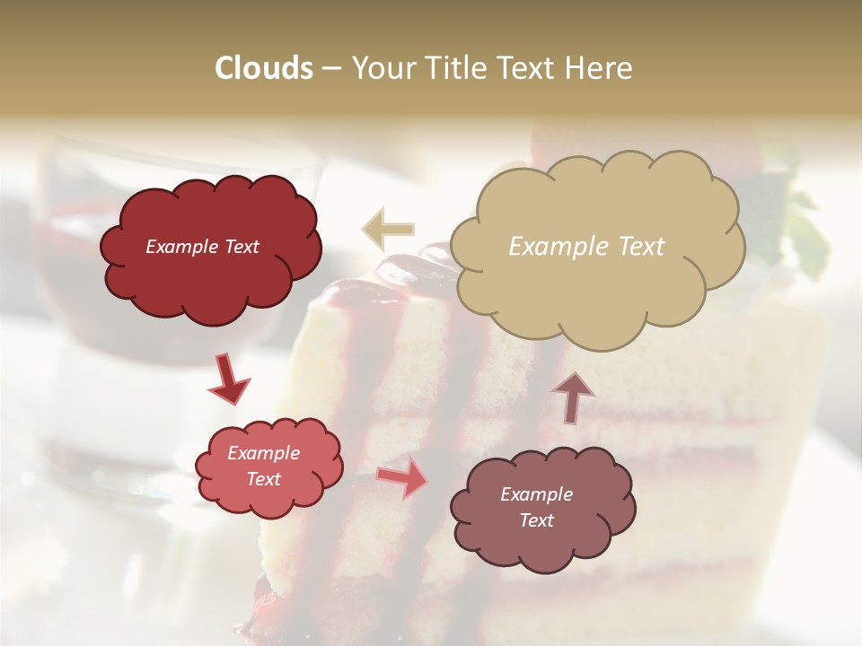 Plate Jelly Decoration PowerPoint Template