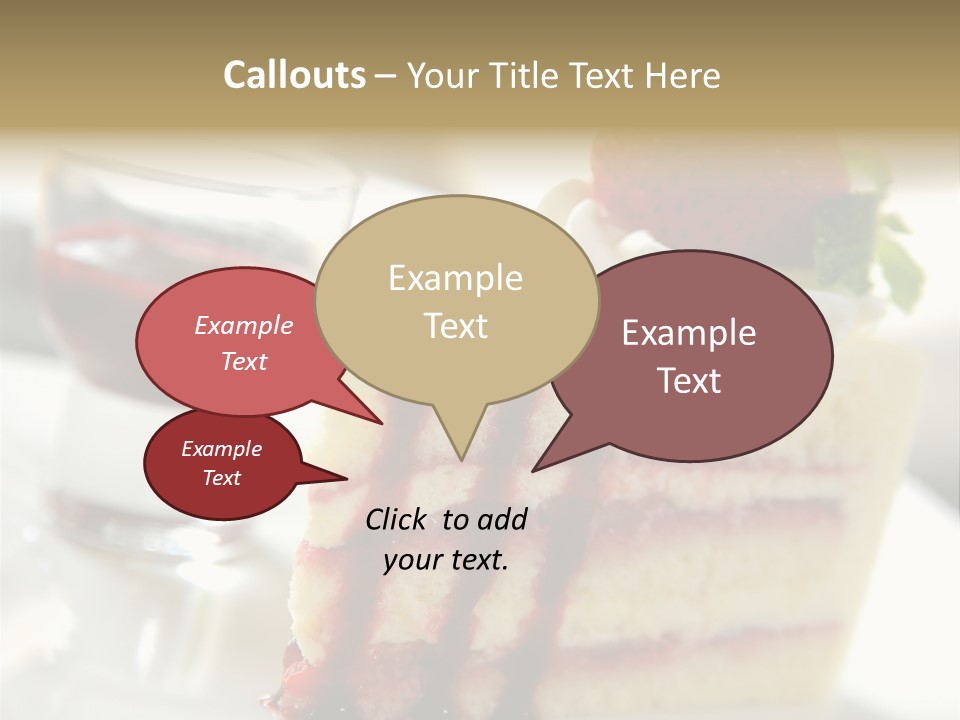 Plate Jelly Decoration PowerPoint Template