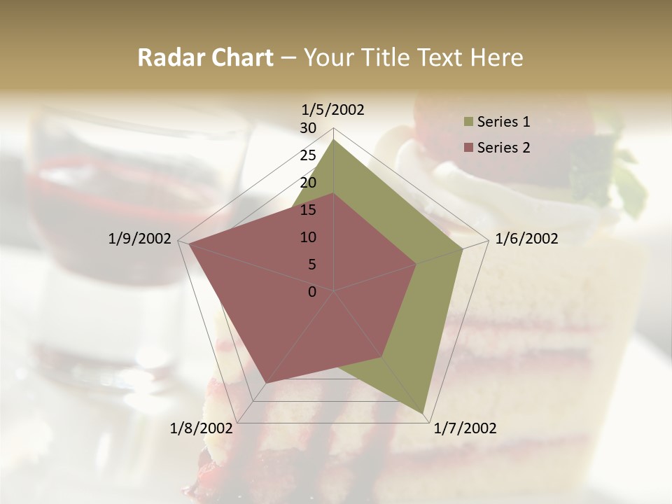 Plate Jelly Decoration PowerPoint Template