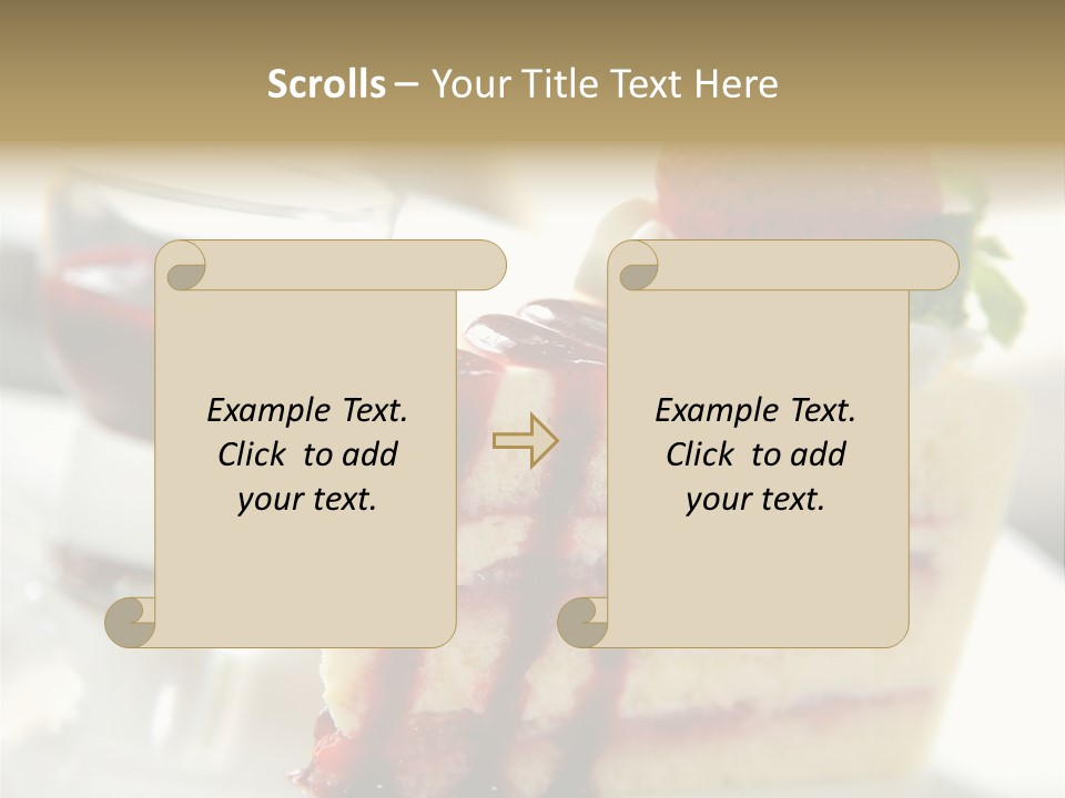 Plate Jelly Decoration PowerPoint Template