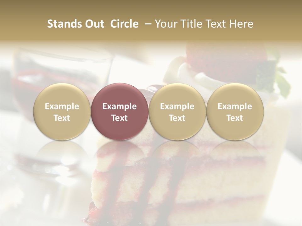 Plate Jelly Decoration PowerPoint Template