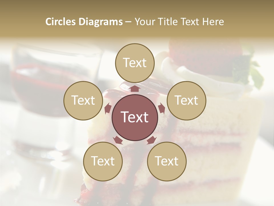 Plate Jelly Decoration PowerPoint Template