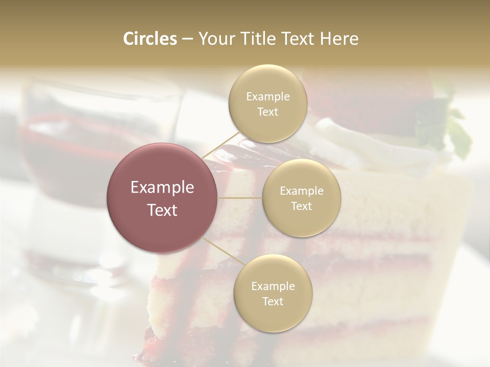 Plate Jelly Decoration PowerPoint Template