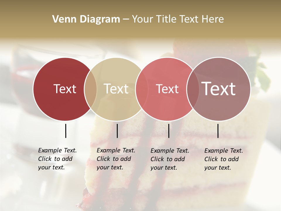 Plate Jelly Decoration PowerPoint Template