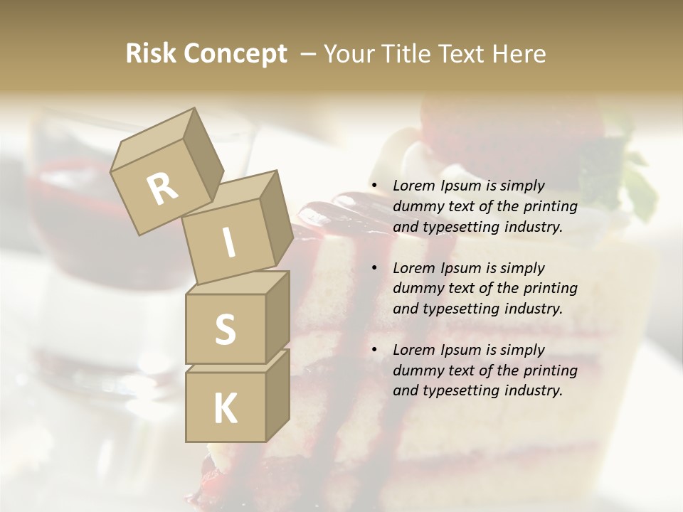 Plate Jelly Decoration PowerPoint Template